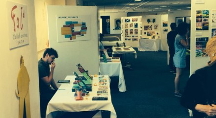 The studio, ready for tonight's private View