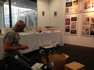 Getting ready for the Private view